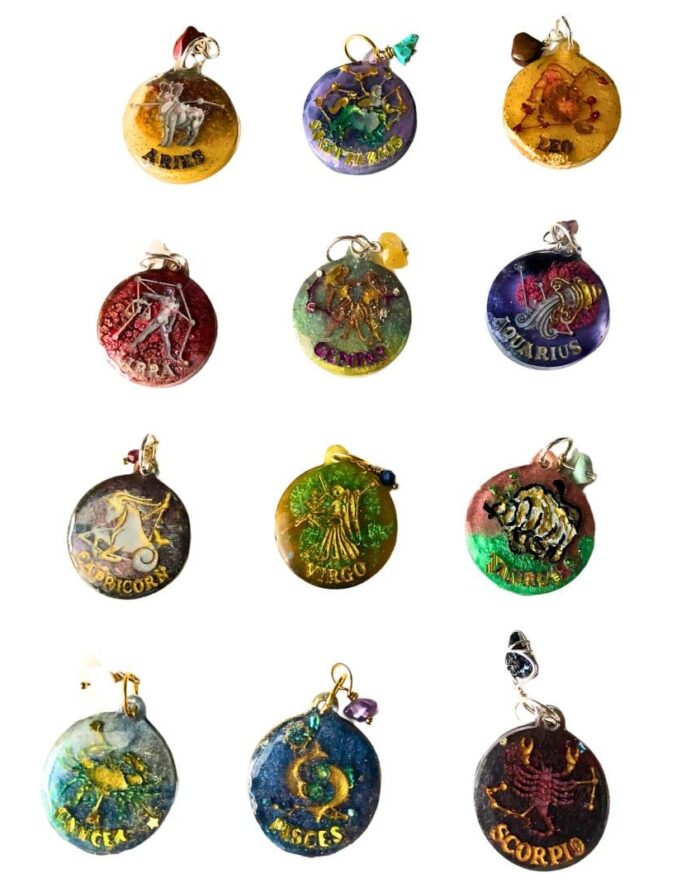 Personalized Zodiac Gemstone Pendants | Birthstone Astrology Necklaces | Custom Birth Sign Jewelry Gifts
